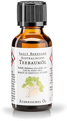 Sanct Bernhard Australisches Teebaumöl, 100% reines ätherisches Öl 30 ml