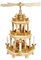 Rudolphs Schatzkiste Pyramide Christi Geburt mit Engeln Natur BxHxT 30x42x30cm NEU Holzpyramide Weihnachtspyramide Designpyramide Tischpyramide Wärmespiel Tischdeko Dekoration Weihnachten Wärmespiel