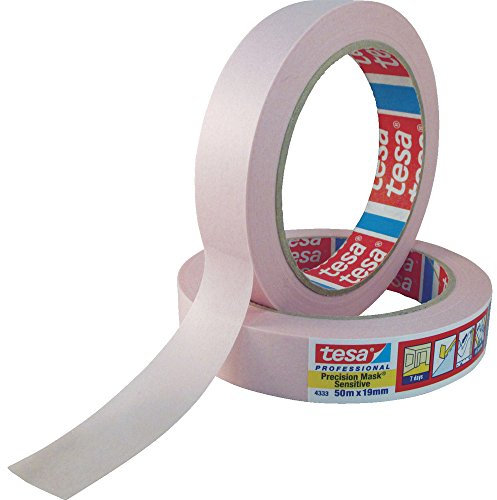 tesa PRECISION SENSITIVE 04333-00017-02 Bande de masquage Präzisionskrepp® rose clair (L x l) 50 m x 19 mm 1 pc(s)