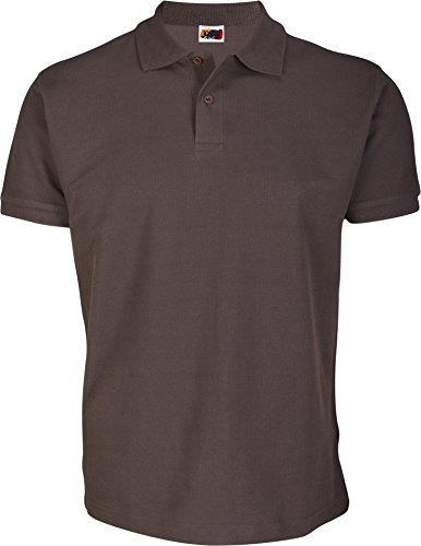 Emilio Fernández Polo Hombre 100% ALGODÓN CLÁSICO Muchos Colores (M, MARRÓN)