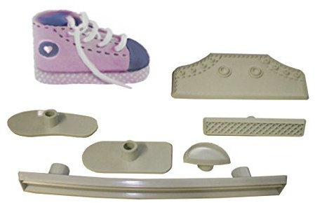 Unbekannt Schablone für das Modellieren von Babyschuhen als Tortendeko