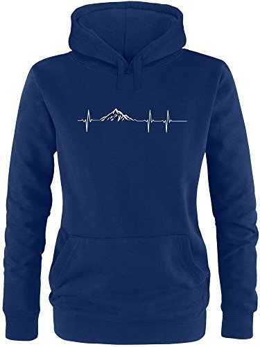 EZYshirt® Skifahren | Berg Frequenz | Snowboard Freestyle Winter Damen Hoodie