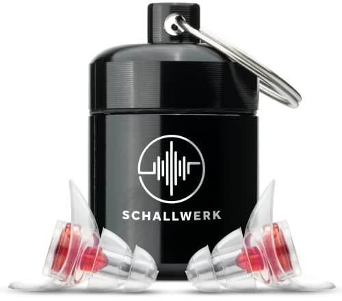 SCHALLWERK ® Women+ Gehörschutz Ohrstöpsel – dämpfen Lärm & erhalten Tonqualität – Gehörschutzstöpsel, Ohrstöpsel Konzert, Ohrenschutz - Earplugs geeignet für Musik, Festival, Arbeit & Lernen