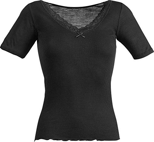 Nina von C. Wool Silk Damen Unterhemd, 1/2-Arm Shirt