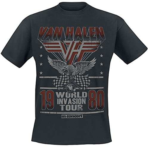 Van Halen World Invasion Tour 1980 T-Shirt Black S