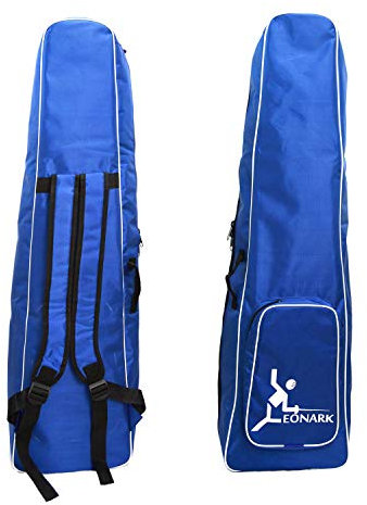 LEONARK Fechtende Deichsel-Radtasche für Degensäbel und Folie - Trolley-Koffer für Fechter Schwertanzug und Maske - Aufbewahrungstasche für Fechter für Erwachsene und Kinder (Blue A)