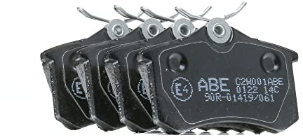 ABE Bremsbeläge Satz Bremsklötze Bremssteine Set Hinten mit Zubehör C2W001ABE