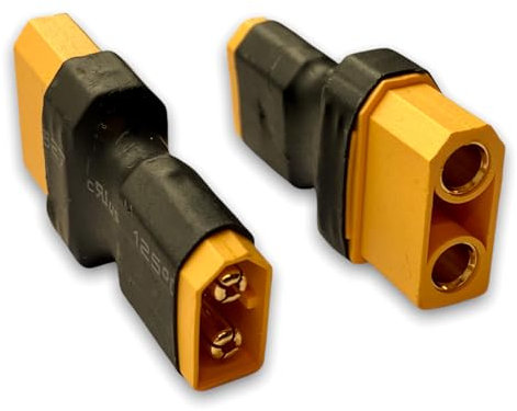 VUNIVERSUM 2X Stück Premium Adapter XT90 Buchse Female Weiblich auf XT60 Stecker Male Hochstrom für Lipo Akku Modellbau