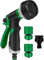 Pistolet d'Arrosage Réglable, Pistolet Arrosoir Pulvérisateur 8 Fonctions Pistolet à Eau Réglable, Pistolet à eau Haute Pression Adapté à l'irrigationde Jardin et des Plantes, Lavage de Voiture