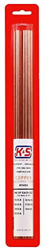 KS 3404 Round Copper Telescopic Tubing Assortment