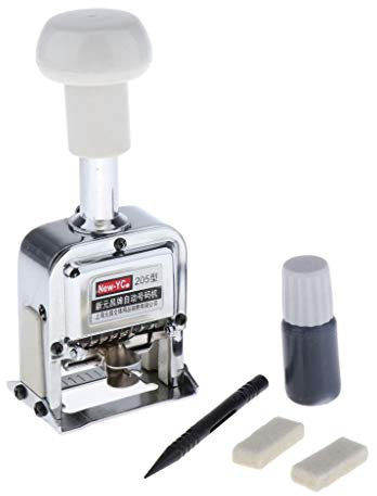 gazechimp Automatisch Paginierstempel 5-stellig Nummernstempel Paginiermaschine