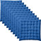 REDBEST Stuhlkissen, Stuhlauflage, Sitzkissen Uni 10er-Pack blau Größe 40x40x3 cm - gesteppt, mit glatten, strapazierstarkem Gewebe (weitere Farben)