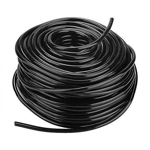 Bewässerungsschlauch, flexibler PVC-Hochleistungs-Gartenschlauch für Industrie/Landwirtschaft, erhältlich in 3 Längen - Schwarz(50m)
