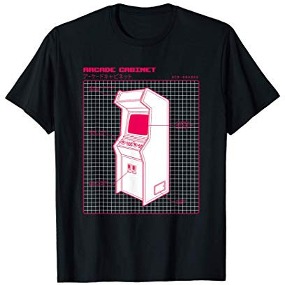 Arcade Game Machine Console Rétro Années 80 et 90 Jeu T-Shirt