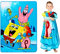 Franco Kids Bedding Superweiche Plüsch-Micro-Raschel-Decke, 157,5 x 228,6 cm, Spongebob Schwammkopf, Mehrfarbig, Drucke können variieren