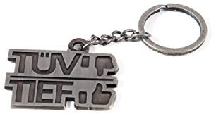 Streetculture TÜV TIEF - Kult Metall Schlüsselanhänger - Für die Abnahme Freunde