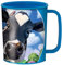 3D LiveLife Tazas originales - Vaca curiosa de Deluxebase. Taza de plástico de vacas 3D Lenticular de 300ml para niños, con ilustraciones originales con licencia del reconocido artista Jerry LoFaro