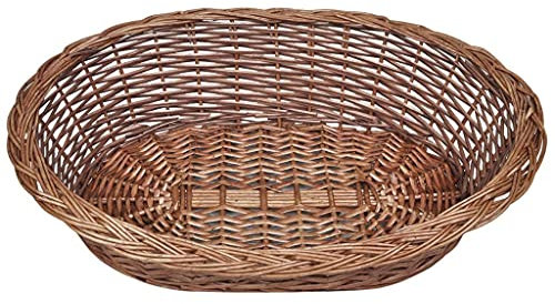 Cigopx Weide Hundekorb/Tierbett Katzenbett Hundebett Natur 70 cm