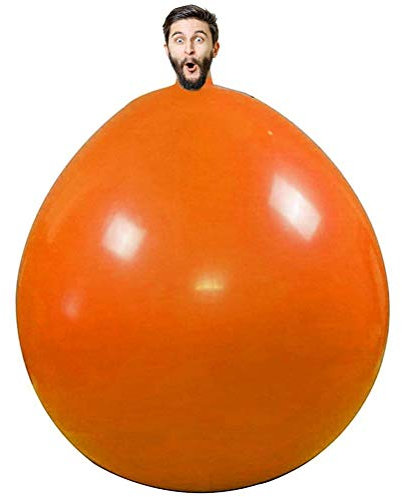 YueWan Riesiger Menschenballon, rund, zum Einklettern, dicker Latex-Ballon für Hochzeit, Geburtstag, Veranstaltung, Dekoration, 183 cm
