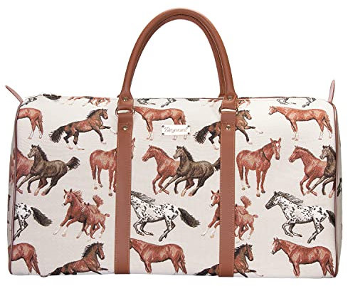 Signare Große Reisetasche für Damen, Handgepäck, Wochenendtasche, Damen-Handgepäck, Reisetasche für Teenager und Mädchen, Laufpferd, Large