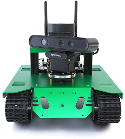 Yahboom Raspberry Pi Robot for Adults Programming Electronic Project Kit Mapping Navigation Tracked Tank Chassis 520 Coded Reduction Motor Field Remote Control (Without Pi 4B Ver.III)