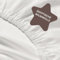 Amqua Spannbettlaken 200x200cm Baumwolle Weiß | Spannbettlaken hohe Matratze bis 30cm Steghöhe| ägyptische Baumwolle Bettlaken 200x200 | Spannbettlaken Baumwolle | Mako Satin Spannbettlaken