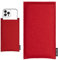 SimonPike - Custodia per Apple iPhone 16 I iPhone 15|iPhone 14| iPhone 13 (taglia G) | Boston rosso feltro (vero feltro di lana)