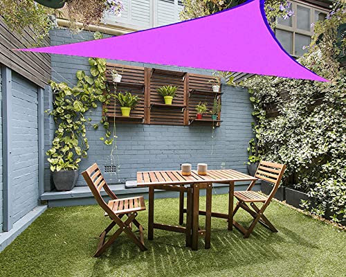 YANCHUAN Voile d'ombrage Respirant en 4.2x4.2x6m Garten Outdoor Wasserdichtes Sonnensegel wasserabweisend Das Sonnensegel ist lichtbeständig Wasserdichtes Tarp aus Baumwollmischgewebe, Lila