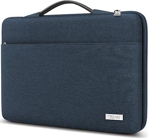 TECOOL 14 Zoll Laptop Tasche Hülle Laptoptasche für 14 Lenovo Thinkpad Ideapad HP Acer Dell Chromebook,Notebook Tasche MacBook Air 15 M4 M3 M2 2025-2023, Schutzhülle 15'' Surface Laptop,Denim Blau