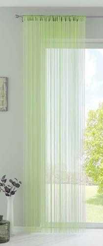 Gardinenbox Fadengardine HxB 250x140 cm Mint mit Tunneldurchzug Kräuselband Flauschband Klettband Multiband, 20303MBA