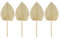 Abaodam 4Pcs Decorazione Foglia Di Palma Ornamento Hawaii Arredamento Hawaiano Arredamento Tavolo Rustico Fiori Secchi Piante Falso Foglia Di Palma Decorazione Vegetale Pampas Cocktail