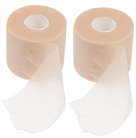 PLAFOPE 2rolls Shock Elastic Sports Tape Breathable Skin Tape for Injury for Athletes Ankle Knee and Muscle Recovery