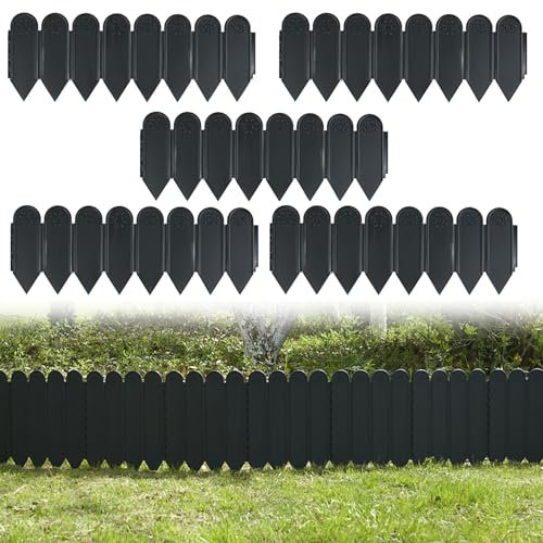 Recinzione decorativa da giardino, recinzione paesaggistica per aiuole, cortile, barriera per animali, recinzione paesaggistica per prato anteriore, per arredamento esterno patio cortile ( Color : Bla