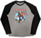Rock Off officially licensed products Iron Maiden Trooper Burst Logo Raglan T Shirt L Grey