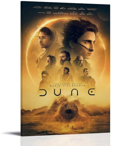 DUSUL Poster Zum Film Dune Teil Zwei Wandkunst, Dekorative Malerei, Schlafzimmer, Gemälde, Poster 16x24inch(40x60cm) Frame-style