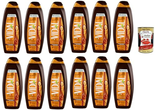 Vidal bagnoschiuma Argan oil, Arganöl Schaumbäder Bades bath shower foam 12x 500ml + Italian Gourmet polpa 400g