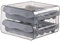 ZDSFSD 32 Grid Egg Holder,Household Egg Storage Box for Fridge, Transparent 2Layer Chicken Storage Container (Gray)