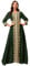 Aibaowedding Muslimische Kleider Damen Abendkleid Dubai Stil Kaftan Robe in Voller Länge Stickerei Blumendruck Islamische Türkische Marokkanische Kleider Hochzeit Abend (Grün,L)