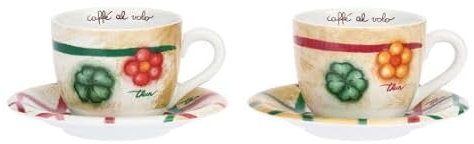 THUN set 2 tazze grandi da colazione codette