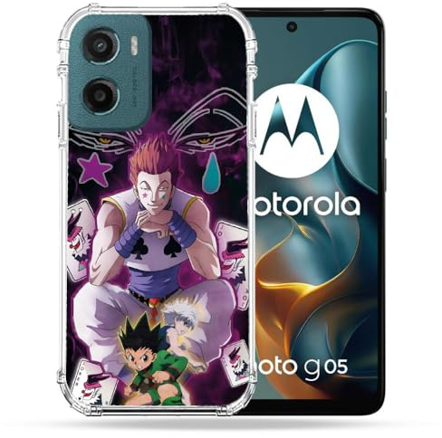 Cokitec Robuste Schutzhülle für Motorola G05 / E15 Manga Hunter X Hunter Hisoka