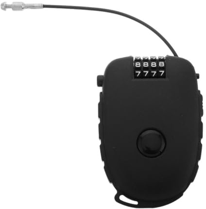 Toyvian Cadenas Rétractable Acier Portable pour Vélo et Poussette Verrou Ajustable et Pratique pour Sécuriser Vos