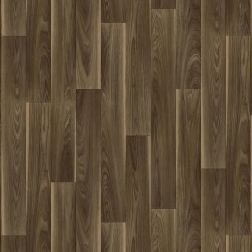 Vinyl Flooring Wood Oak Plank Effect Easy DIY Vinyl Flooring Roll | Non-Slip Easy Clean Waterproof Lino Vinyl Floor | Living Dining Room, Lounge, Hallway Flooring (Hazelnut, 4m x 6m)