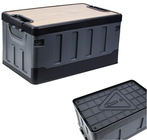 Faltbare 35L Aufbewahrungsbox – Outdoor-Deck Box für Garten, Terrasse, Camping und Freizeit, Praktische Sitzbank mit Stauraum für Poolspielzeug, Werkzeuge und Kissen | Robuste Organisation für Außenbe