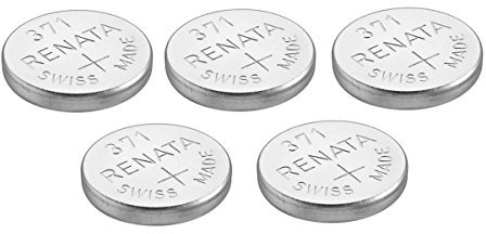 Renata 371 ou SR920SW Swissness Batterie de Montre 1,5 V 5 x 371 ou SR 920 SW Argent