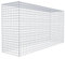 Panier de pierre gabion carré, mailles 5 x 5 cm, profondeur 50 cm, la culture Panier type 3, spirale Fermeture, galvanisé 200 x 100 x 50 cm