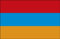 Fan-O-Menal Auto-Fahne - Armenien - Gr. ca. 40x30cm - 78015 - Flagge mit Klemm-Fahnenstab, Autoländerfahne