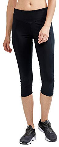 Craft Damen ADV Essence Capri Tights Laufhose, Schwarz, L