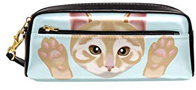 Cat Paw Erful Cosmetic Pouch Makeup Case Zipper Pencil Case for Children Pouch Stationery Case