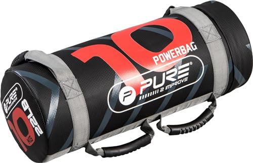 Pure2Improve - Power Bag 10kg – Sandsack Gewichtheben Training, verstellbare Fitness Power Bag mit Griffen