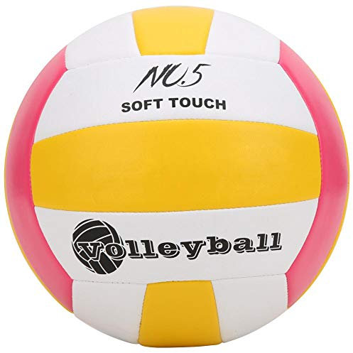 Vbest life Team Sport Beach Volleyball, PU Liner Maschine Nähen Standard Soft Anti Explosion Volleyball für Trainingswettkampf (Rosa)